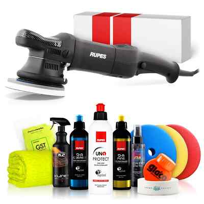 Rupes BigFoot LHR 15ES Exzenterpoliermaschine 125mm + Rupes Politurset 10-tlg.