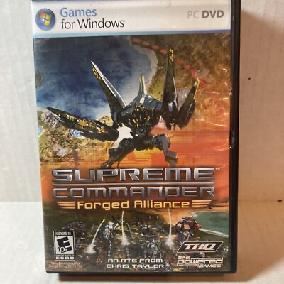 Supreme Commander Forged Alliance PC DVD Video Game 2007 Complete with Key