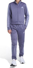 adidas Girls Kids Med Purple Event Tricot Jacket  Joggers Set AG10644Y -NWT