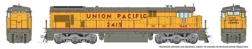 Locomotora diésel Rapido Trains 042531 HO UP C30-7 - DC/DCC/Sonido #2422 | Condition: New