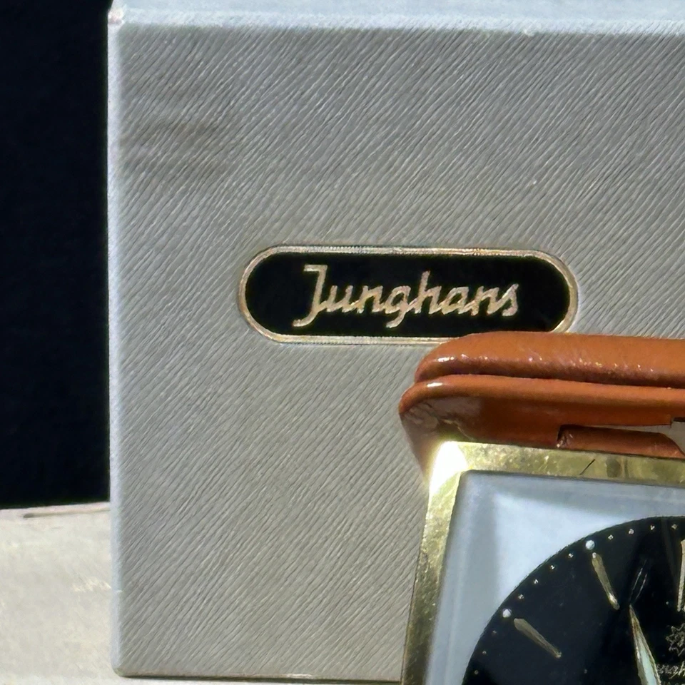Junghans Reisewecker Vox 8 Jewels shockproof Sammlerzustand gold mechanisch VTG - Bild 4 von 4