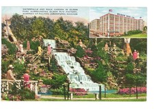 Olson Rug Co Chicago Waterfall Rock Garden Park Factory Advertising 1945 Post...