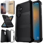 For Samsung Galaxy S25 FE Rugged Case Phone Hybrid Black Cover Screen Protector