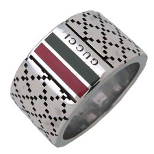 GUCCI Diamante Sherry Ring SV925 Silver #18 U...