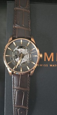 Mido Multifront Skeleton Vertigo Watch M0384363606100 New -  Never Worn 