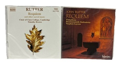 Lot 2 John Rutter Requiem Album CDs Sacred Classical Music MINT DISCS No Cases
