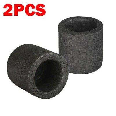 2X 2 oz Graphite Crucible Cup Propane Furnace Torch Melting Gold Silver Copper
