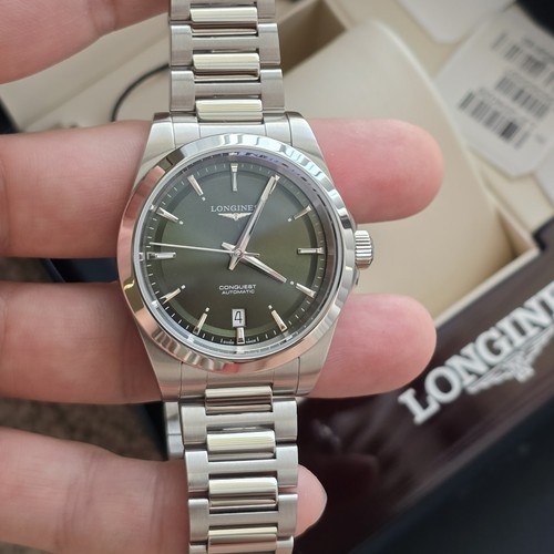 Longines Conquest Green Men's Watch - 38mm - L3.720.4.02.6 - Mint - Full Set