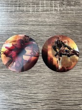 Spider-man Movie Lenticular Promo Sticker  Green Goblin - 2.5" Round - Set Of 2