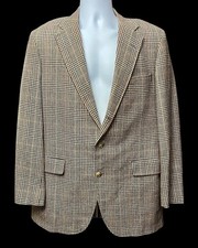 Vtg Corbin Ltd Mobley  Sons USA Tweed Blazer Plaid Men's Sport Coat Jacket