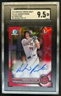 2022 Bowman Draft Andrew Pintar Chrome Auto Refractor Red 1st #1/5 SGC 9.5