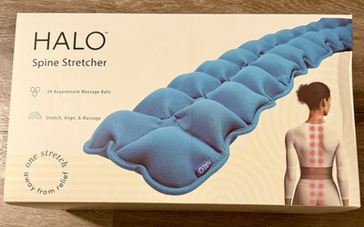 HALO Spine Stretcher for Back Pain Relief Blue Acupressure Stretching 239806 NEW