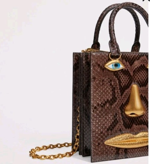 Schiaparelli Exotic Python And Lambskin Anatomy B… - image 2