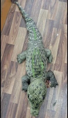 Plush Jumbo Green Crocodile Giant Alligator Large Cuddle Toy Gift Present - Image 1 of 3