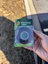 Duck Brand Electrical Tape Black 3/4" x 66ft 7 Mil Professional Grade Vinyl 600V