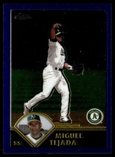 2003 Topps Chrome Miguel Tejada Oakland Athletics #112
