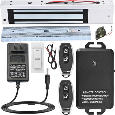 Access Control System with Remote Control   600Lbs Magnetic Door Lock Kit, 12V F