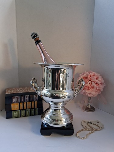 Vintage MCM 1960's Silverplated Champagne/Ice Bucket; "Pilgrim Silverplate Co."