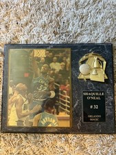 Autographed Shaquille O'Neal Vintage Plaque with COA