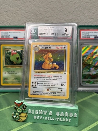 BGS 9 MINT Dragonite Fossil Unlimited HOLO 4/62 Pokemon TCG 1999 WOTC