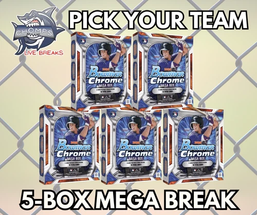 CHICAGO CUBS 2026 Bowman Chrome 5-Box Mega Break #1