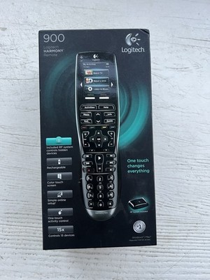 Logitech Harmony 900   NEW SEALED   Discontinued Model   RF Blaster Included