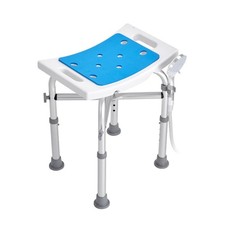 VEVOR Shower Chair Adjustable Bath Seat Non-Slip Stool 500lb Capacity