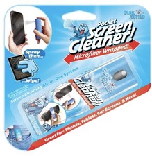 Pocket Screen Cleaner, Microfiber Wrapped, Spray, 11.3 ml New Phone Cleaner