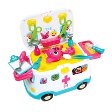 Pinkfong 119 Ambulance Hospital Playset with Talking Stethoscope Korea Toy