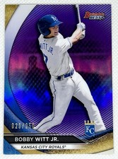 2020 Bowman’s Best Bobby Witt Jr. Top Prospects Purple Refractor /250 KC Royals