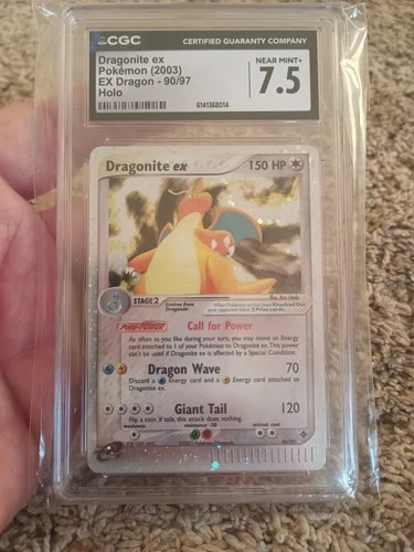2003 Pokemon Dragonite ex Dragon 90/97 CGC 7.5 Near Mint+