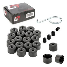 20x Radschrauben Abdeckkappen Sicherungsschraube Set schwarz 17 mm für PORSCHE