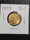 Beautiful High Grade 1897 $5.00 Gold Liberty Coin