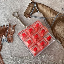 9 Keys Keyboard Keycaps Keychain Fidget Toy Anti-Anxiety Point Keycaps Party