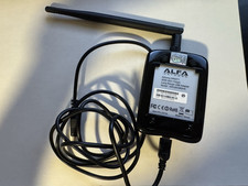 ALFA Network AWUS036NHA Long Range USB 2.0 Wi-Fi b/g/n Adapter 150Mbps Black