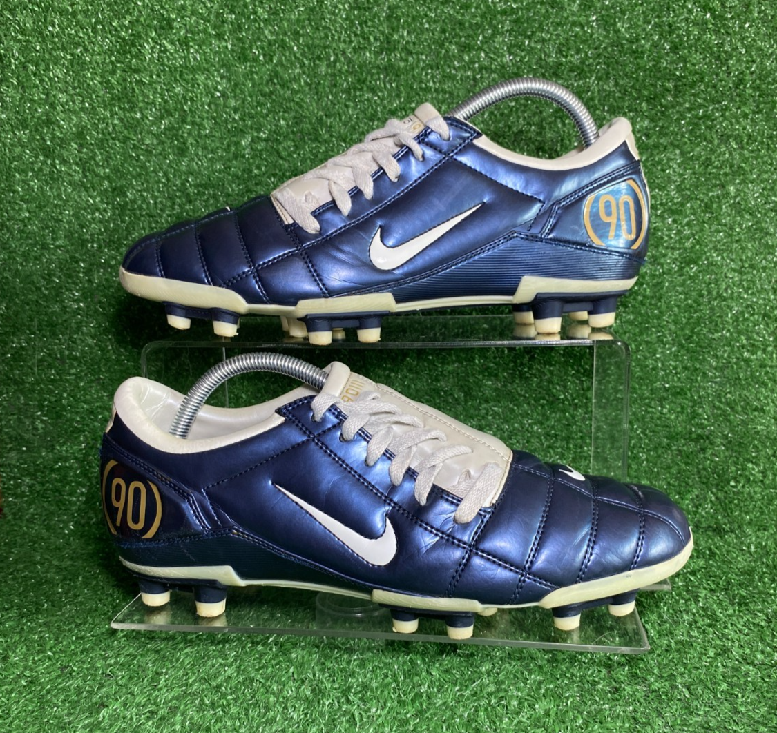 OG 2005 10 US Nike Air Zoom Total 90 III FG White Blue Leather