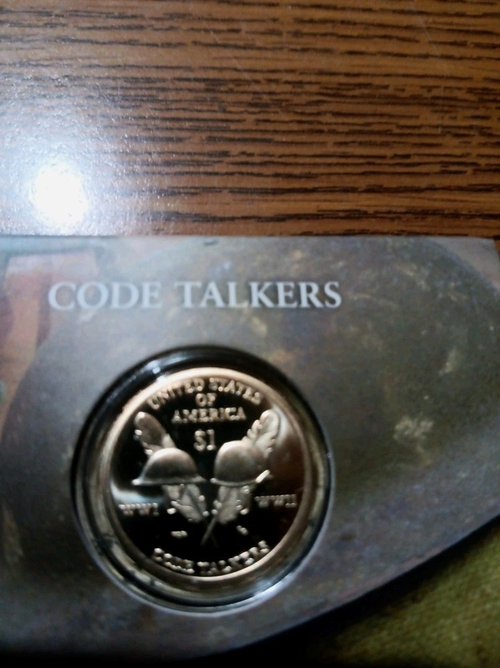 United States Of America $1 WW1 WW2 Code Talkers 2016 Coin & Currency ...