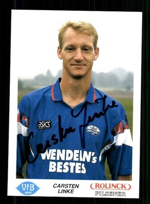 Carsten Linke autograph card VFB Oldenburg 1992-93 original signed