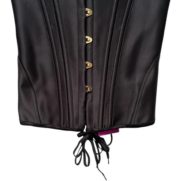 Agent Provocateur Penelope V neck Lace Up Back Corset Black Size XS NEW - Image 4 of 4