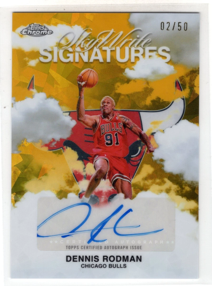 Topps Dennis Rodman Basketball Serial Numbered Sports Trading