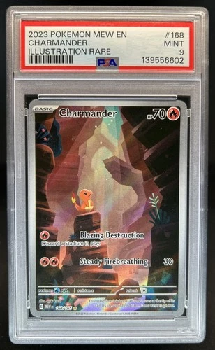 2023 Pokemon SV 151 Charmander Illustration Rare #168/165 PSA 9