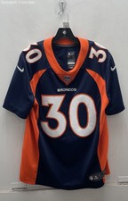 Nike Mens Blue Denver Broncos Phillip Lindsay #30 NFL Football Jersey Size M