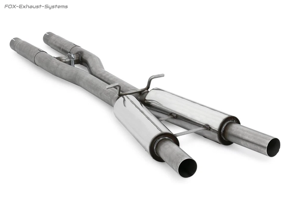 Sistema de escape deportivo dúplex de Kat Audi S4 Cabriolet B6 B7 por 100 mm Foto 3 de 4