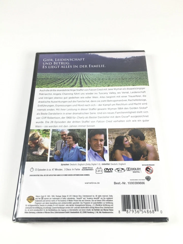 FALCON CREST | Staffel 3 | Teil 2 | DVD | 3 Discs | 3.2 | noch foliert - Bild 3 von 4