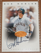 1996 Donruss Leaf Signature Series Rex Hudler Bronze Auto On-Card Autograph