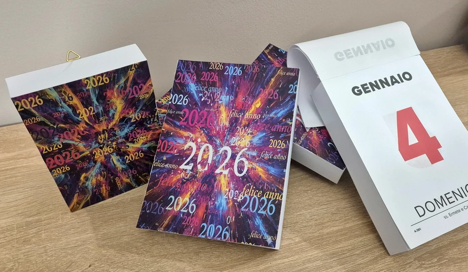 CALENDARIO 2026 formato 12,5x17,5 cm - BLOCCO GIORNALIERO con fogli a strappo - Immagine 3 di 4