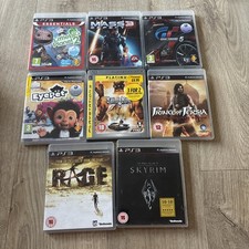 PS3 Games Bundle x8 Skyrim Gran Turismo 5 Mass Effect 3 LittleBigPlanet