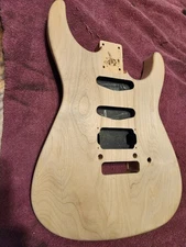 Warmoth Raw  Body HSS Floyd Rose Tremolo Style
