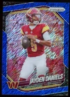 Jayden Daniels 2025 Panini Prizm Blue Shimmer # /35 Commanders GL