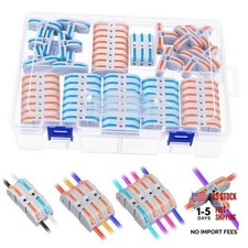 80 Pcs Lever Wire Connectors Nuts 60 Pcs 1 in 1 Out Compact Splicing Wire